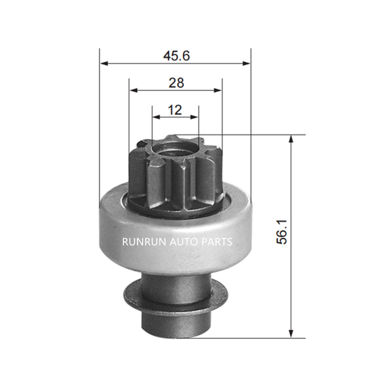 8T Motor de arranque Engranaje de accionamiento Bendix 18068 548306 M191T22071 M002T40081