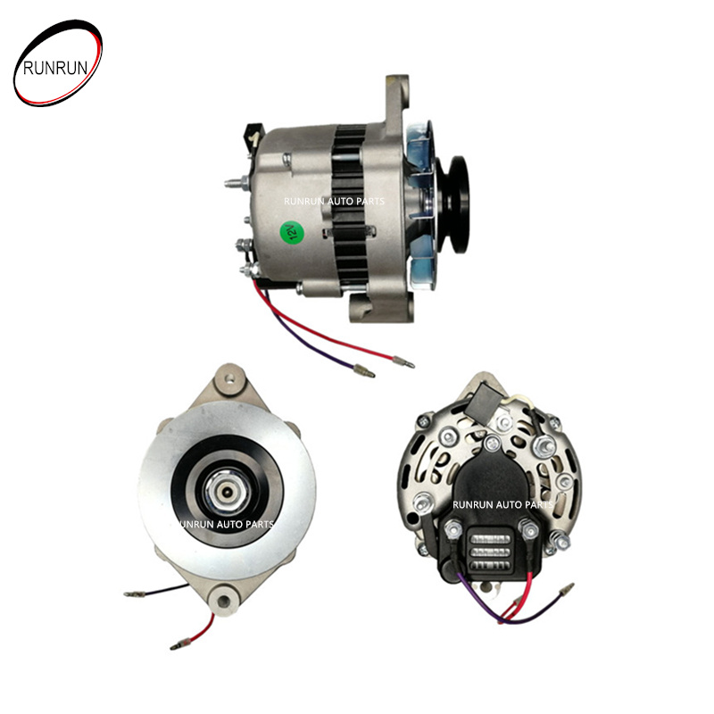 Alternador de motor de mini cargadora de piezas de auto 12V 55A para Bobcat Kubota Mando L553 6632211 6661611 AC155603