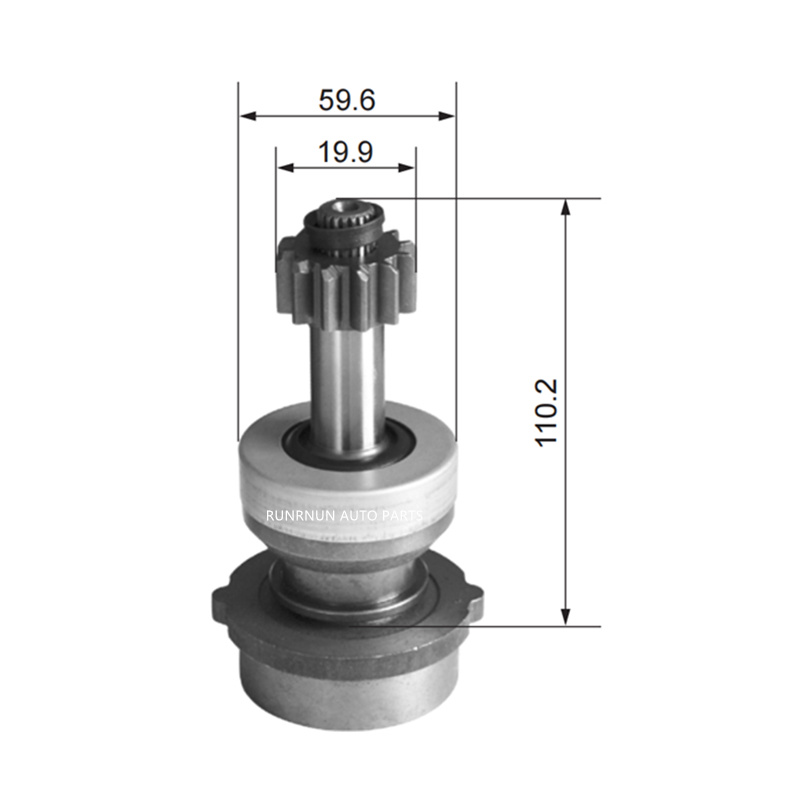 Engranaje de arranque del motor 10T 11T Bendix para SD5163P