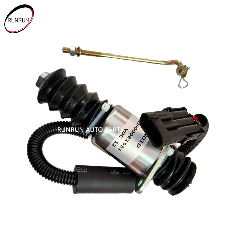 612600081531 13034655 suministro de piezas de repuesto para cargadora de ruedas, solenoide de parada de apagado