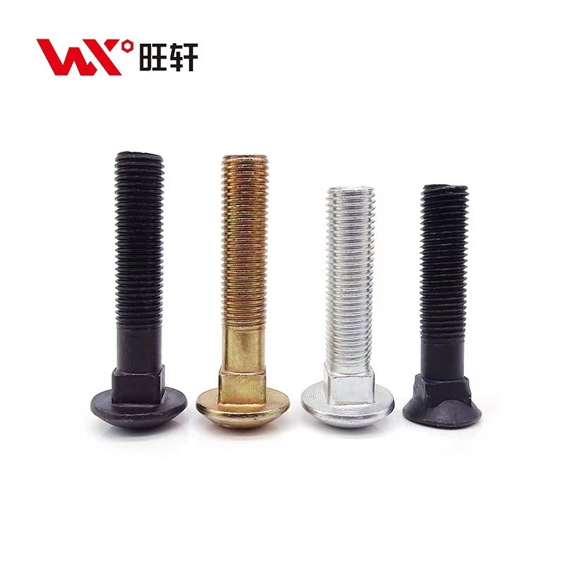Coach Bolt/Mushroom Head Zinc Black HDG Carriage Bolt for Machine