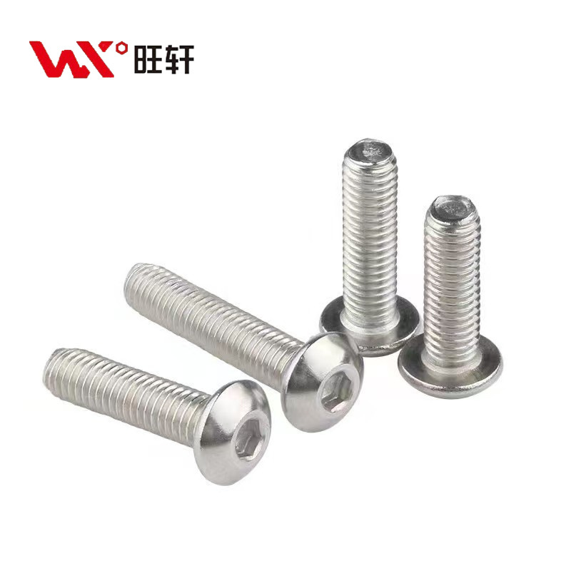 Stainless Steel A2-70 A4-80 SS201 SS304 SS316 ISO7380 Hexagon Socket Button Head Screws