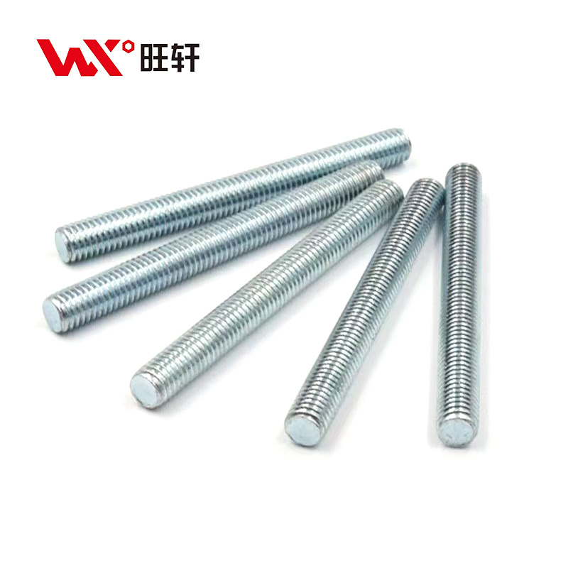 White Blue High Strength Steel Threaded Rods