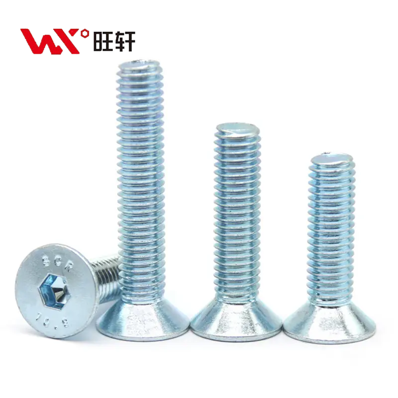 High Quality Zinc DIN7991 CSK Flat Head Hex Socket Bolts CSK head cap screw