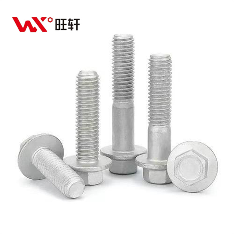 Hot Dip Galvanized HDG Flange Bolts DIN 6921 Grade 4.8 8.8 10.9 12.9