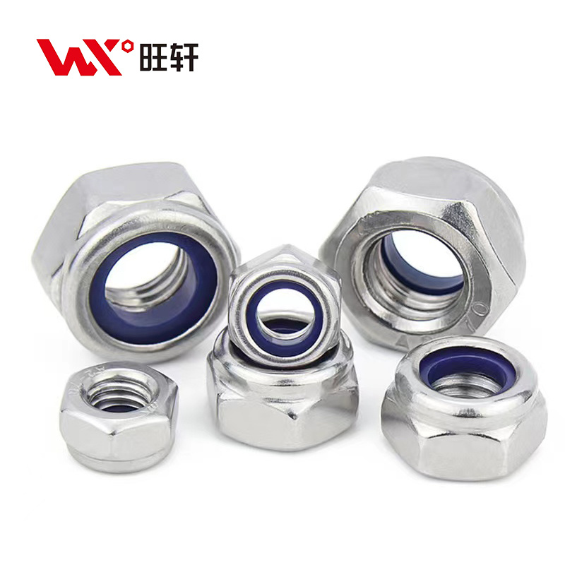 Large Diameter Zinc Plated Heavy Hex Nylon Insert Lock Nut