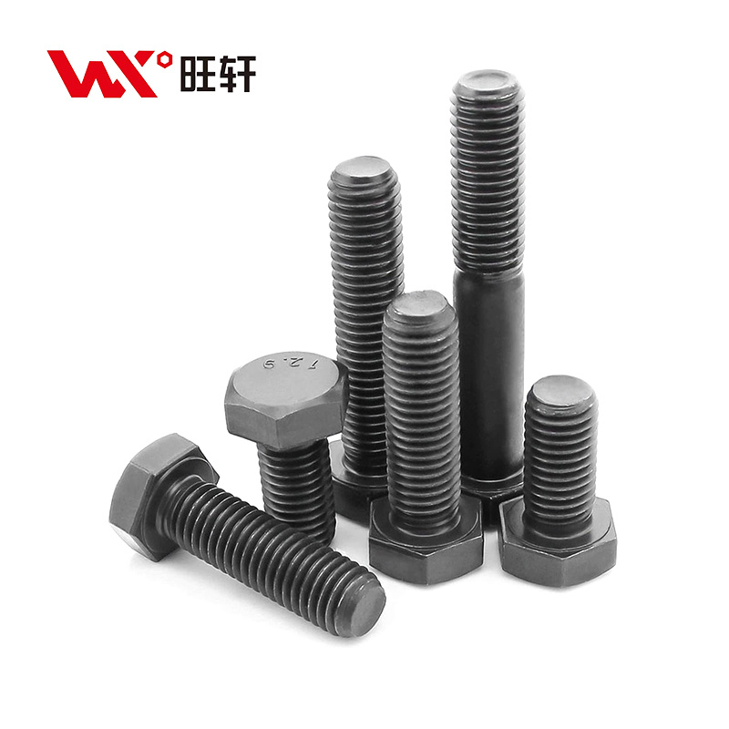 Standard ASME UNC UNF Carbon Steel Black Hex Head Bolt