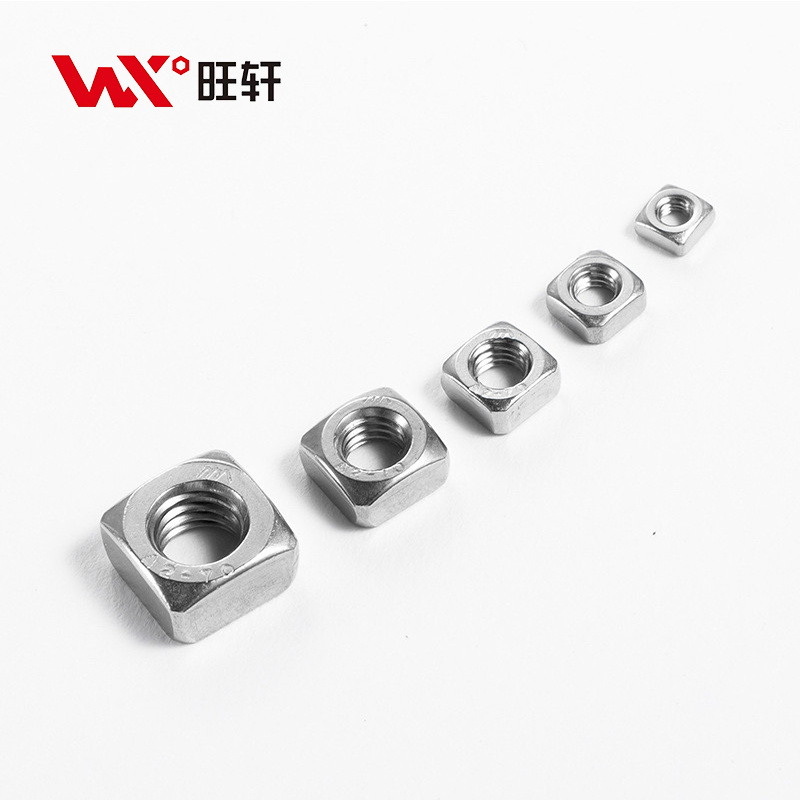 High Strength Stainless Steel SS201 SS304 SS316 Square Nuts