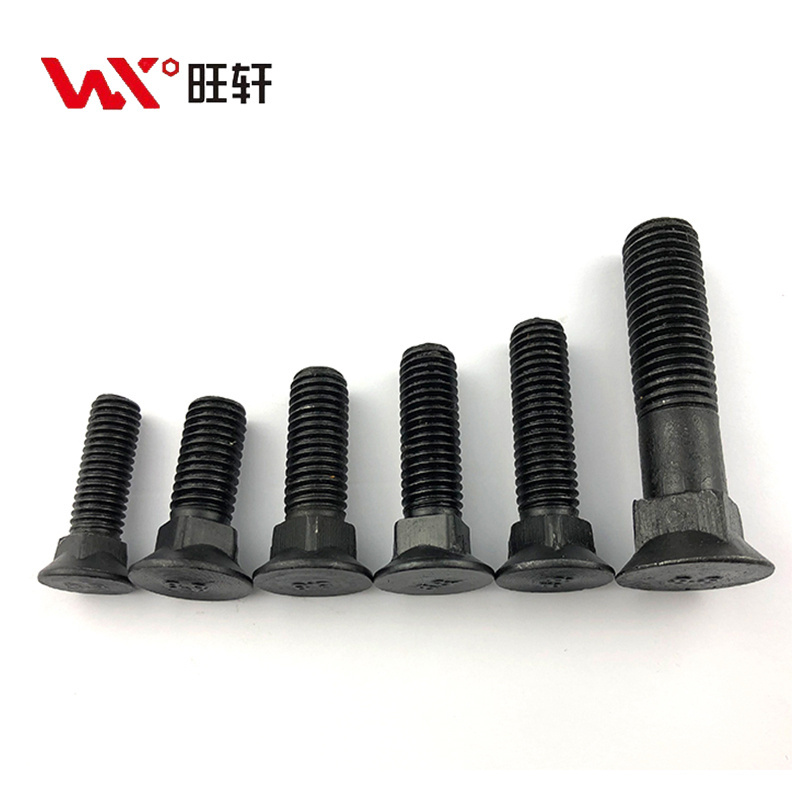 Grade 8.8 Oxidized Black DIN608 Countersunk Head Square Neck Bolts