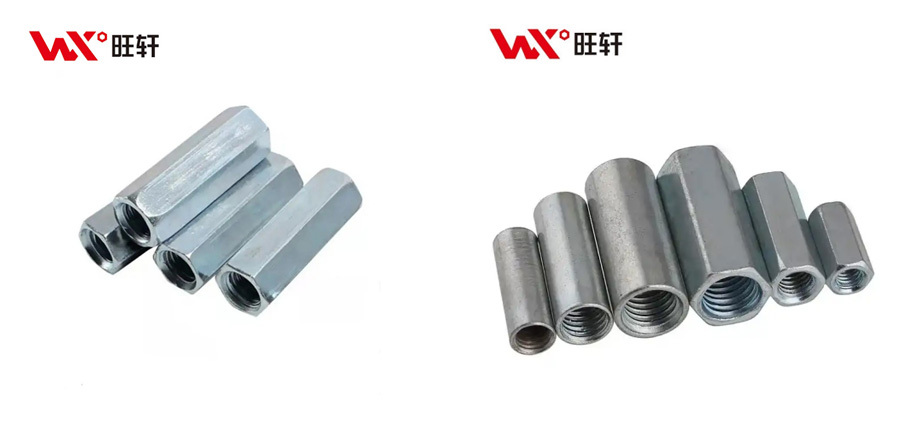 Galvanized Cylindrical Long Hex/Round Coupling Nuts