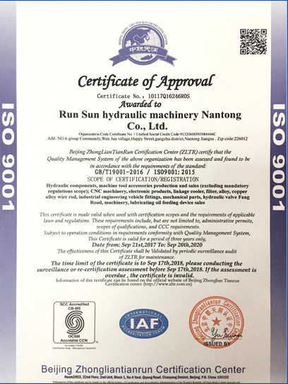 quality management system certification