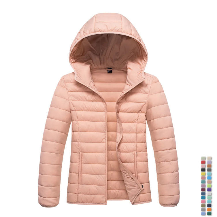 Women_s Hooded Puffer Jacket Lightweight Wholesale_Quilted_yythkg