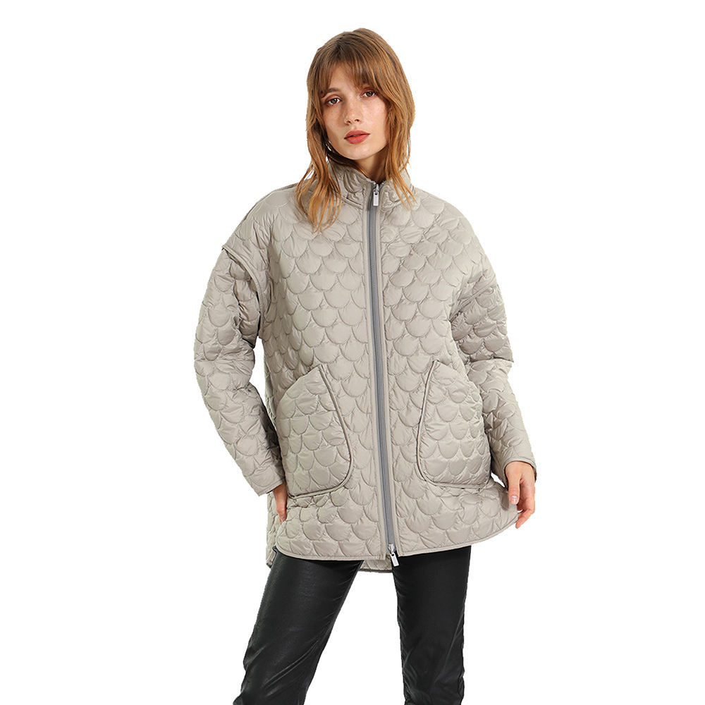 Custom Logo Winter Warm Cotton Ladies Padding Jacke