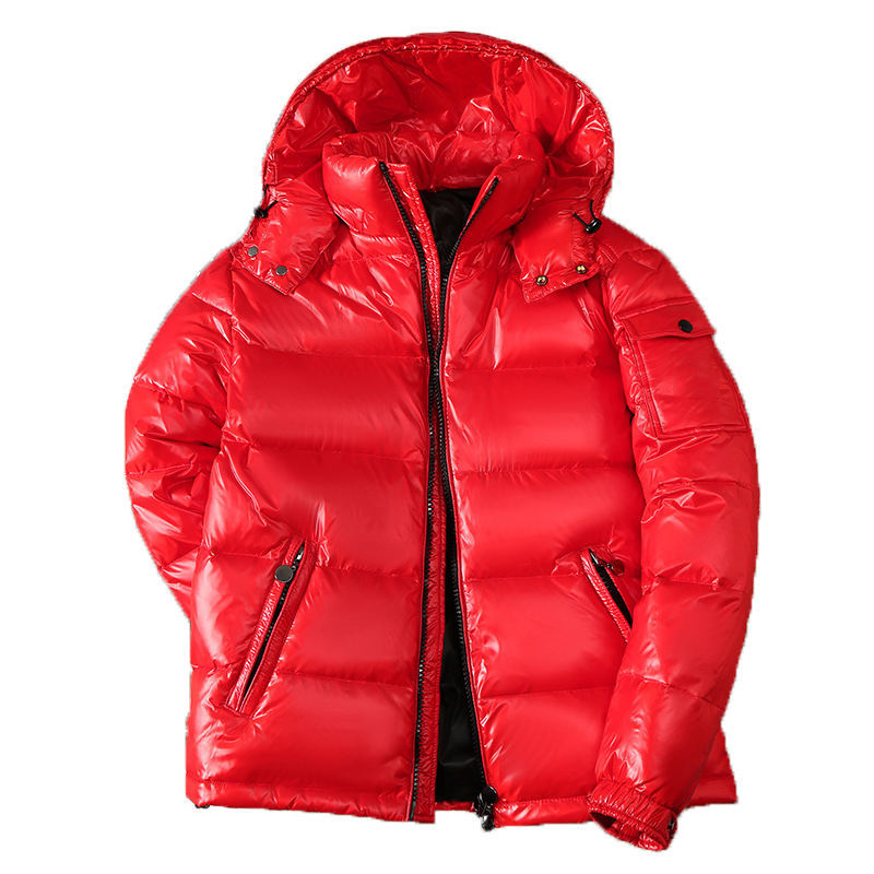 Custom Logo Printed Mens Padded Coats Bubble Puffer