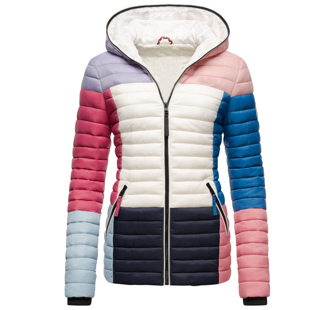 Customized Women Quilted Padded Puffer Bubble Hooded