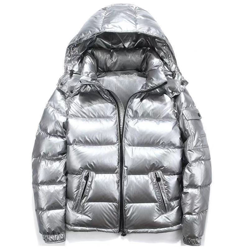 Down Coat Men's Bright Face Trend Hooded Short
