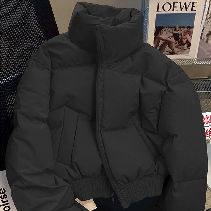 Custom logo 2023 winter short women puffer jacket