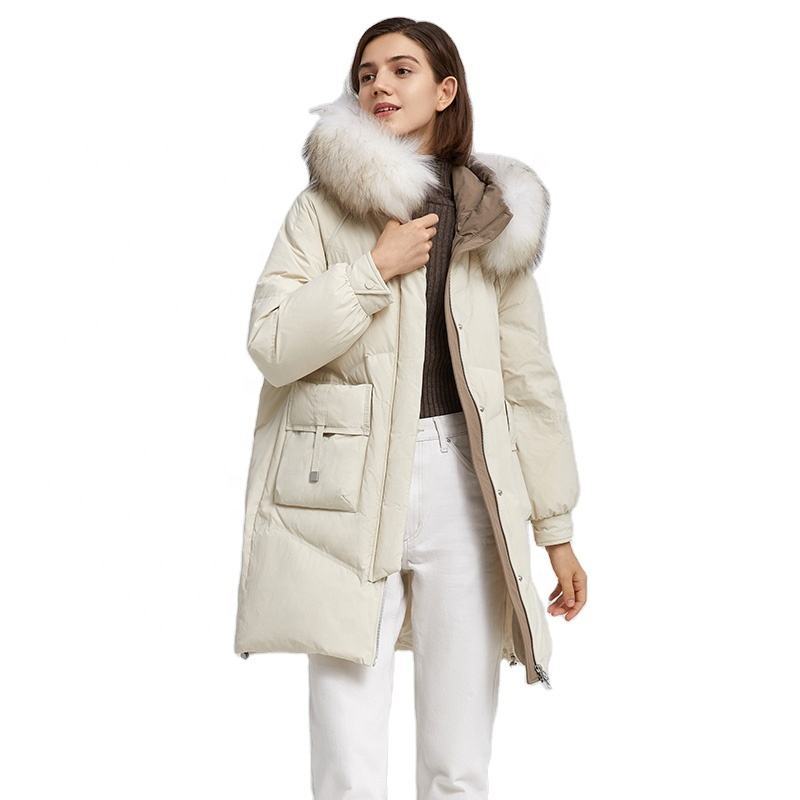 Custom ladies real faux fur plus size snow