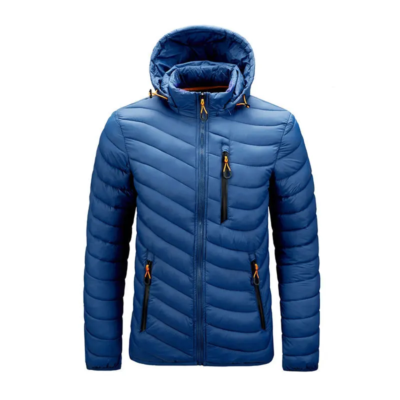 Custom Logo Mens Padded Coats Bubble Puffer Jacket