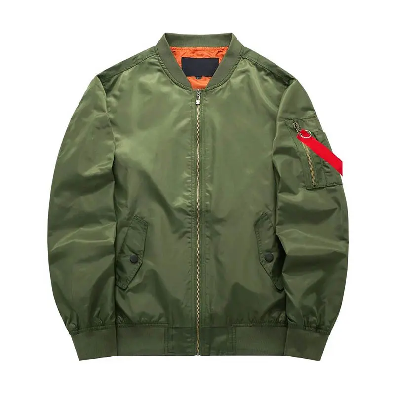 Men's Casual Jacket Large Size Men Pilot Bomber