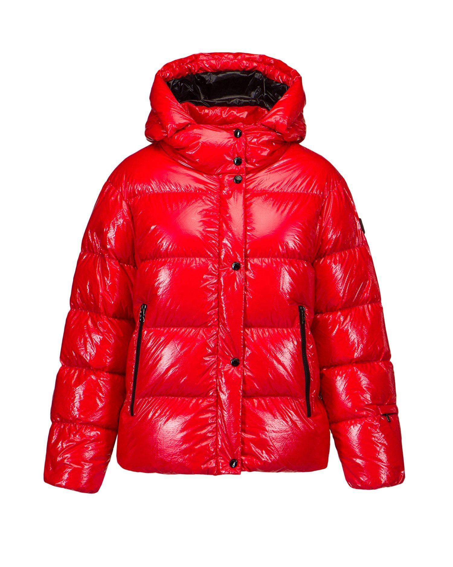Shiny 650-fill Down Hood Jacket For Winter Women_yy
