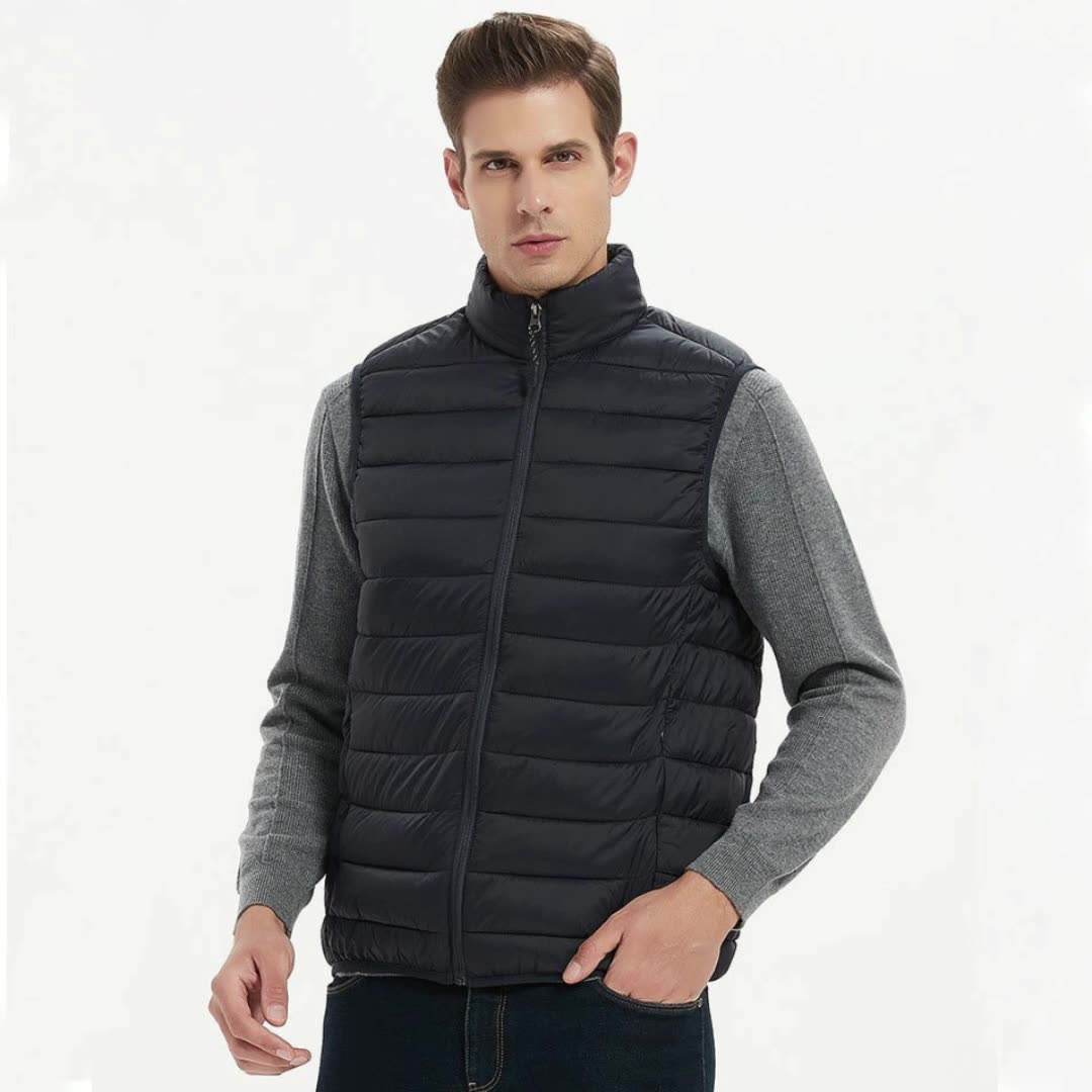 Custom Men's Winter Padded Puffer Vest Jacket Waist