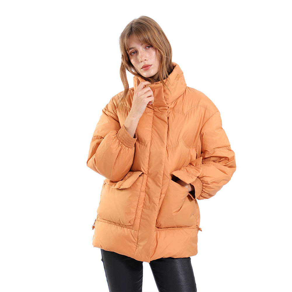 New Style Orange Color Winter Streetwear Windproof