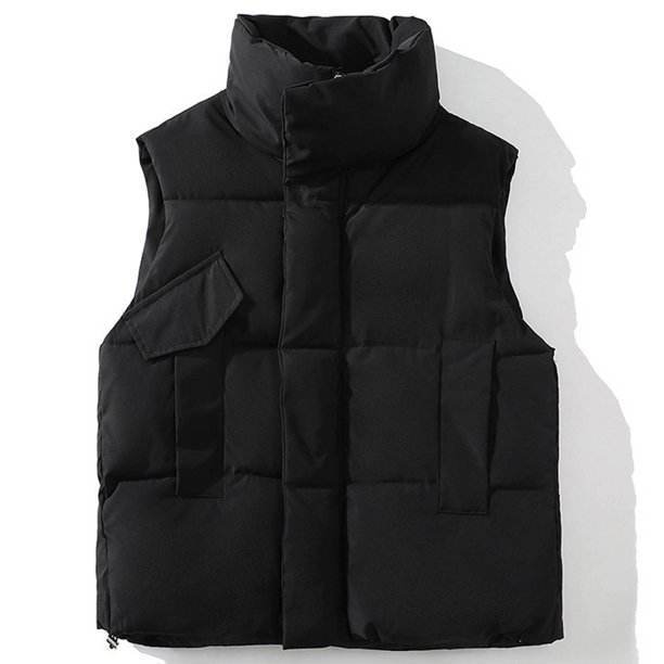 Oem Sleeveless Stand Collar Zip Vest Jacket For
