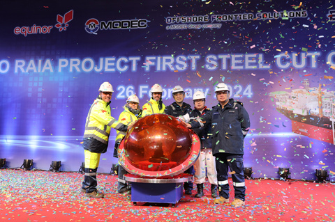 FPSO RAIA Topside Project First Steel Cut Ceremony_BOMESC Offshore ...