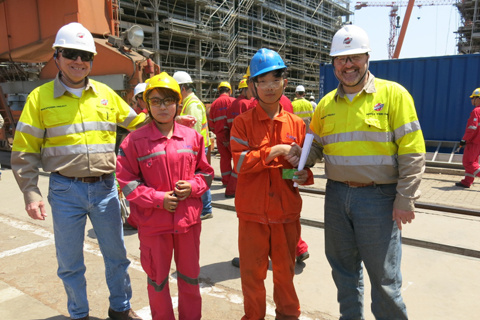 Wheatstone OSBL 11 million job hours without LTI campaign held on site Bomesc