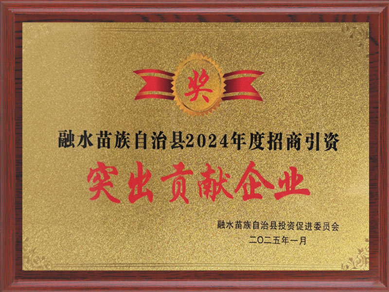 2024年度招商引資突出貢獻(xiàn)企業(yè)