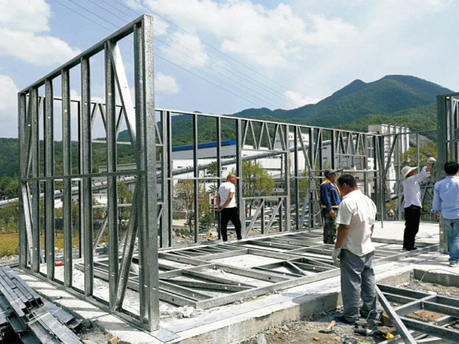 汝陽工地3D噴打式輕鋼別墅 汝陽工地3D噴打式輕鋼別墅