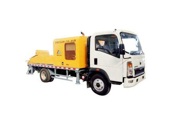 Truck-mounted concrete pump