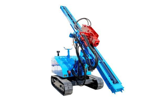 Hydraulic piling rig machine photovoltaic solar ram panel vibratory pile driver