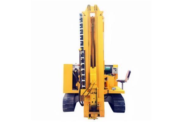 hydraulic power highway guardrail post installation crawler mounted pile driver