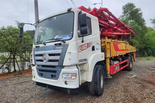 China 2020 Sany 39m High Efficiency Used Truck Mounted Concrete Pump