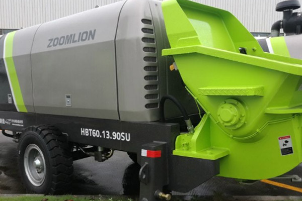 Small portable zoomlion hbt60 beton pump machine stationary trailer concrete pump model