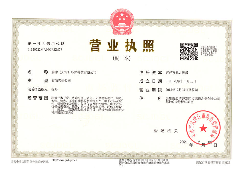 天津營業執照副本 天津營業執照副本