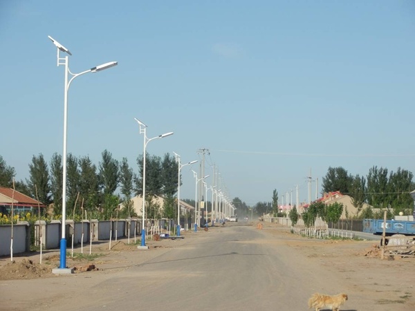 New rural street light in Tongliao, Inner Mongolia