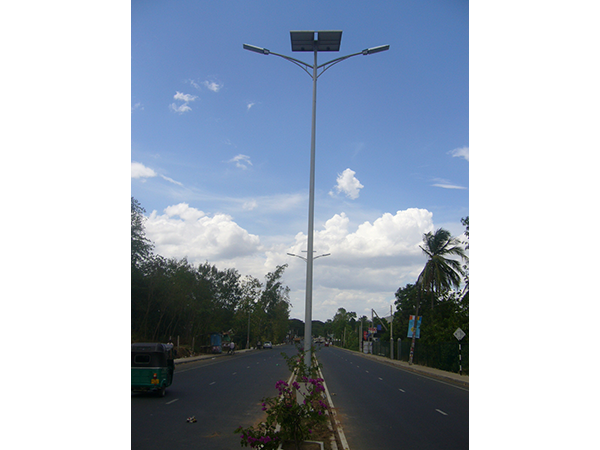 Sri Lanka Capital Colombo 10 Meters Double Light Head Solar Small Power LED Street Light