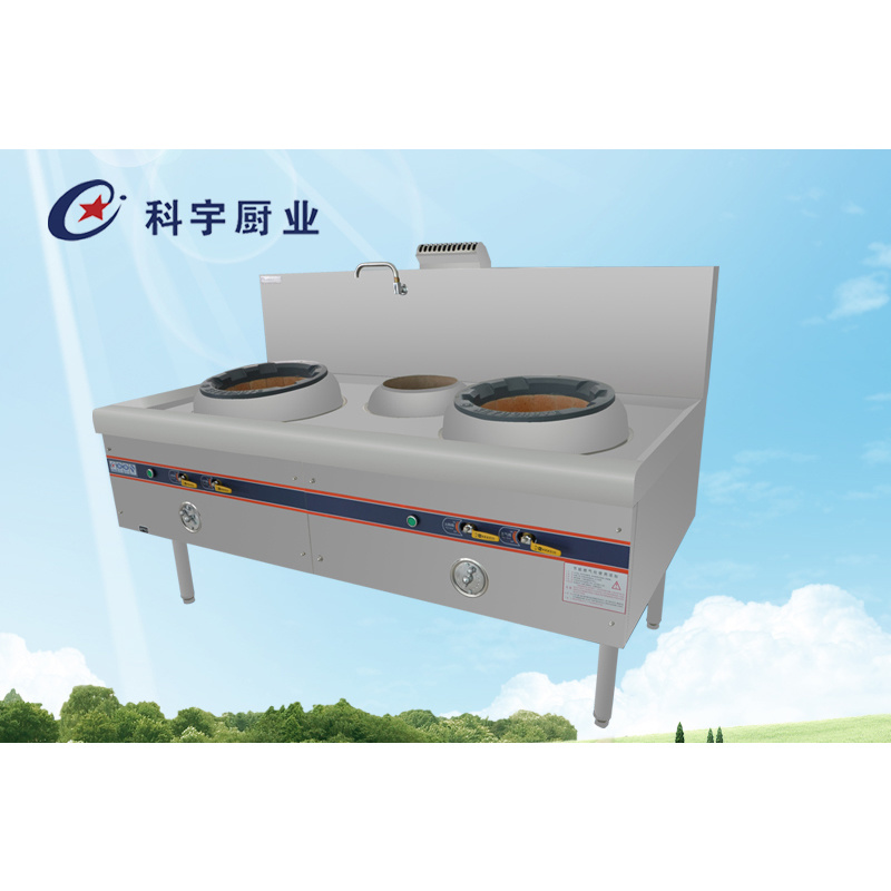 Double stir-fry single temperature gas stove hotel stir-fry stove