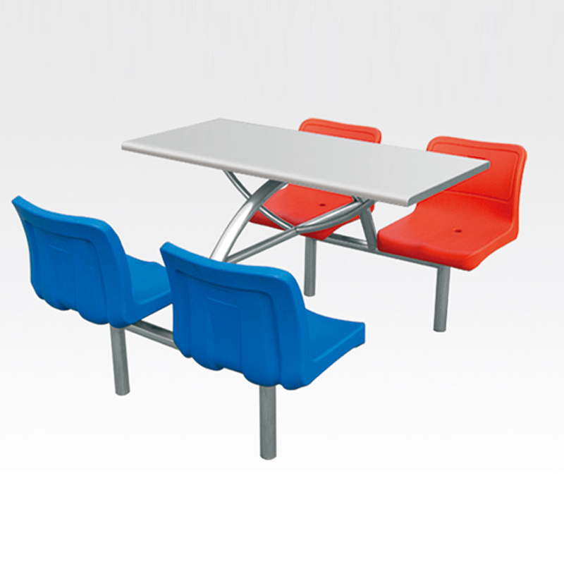 Four seat fast food dining table and chairs
