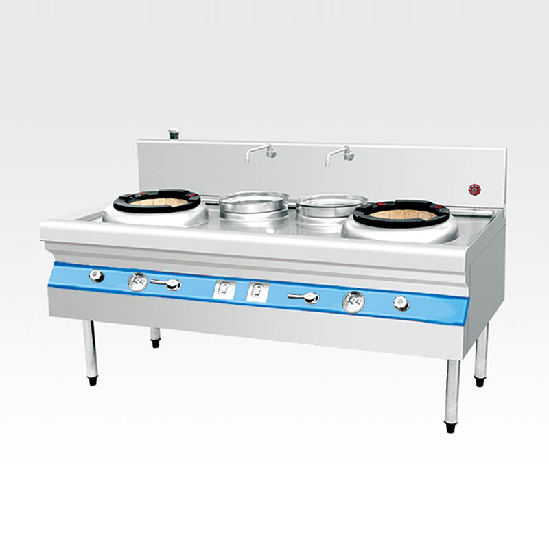 Jiangsu Style Double-stove and Double-boiler Range