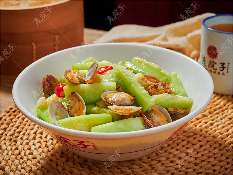 鮮絲瓜悶花甲