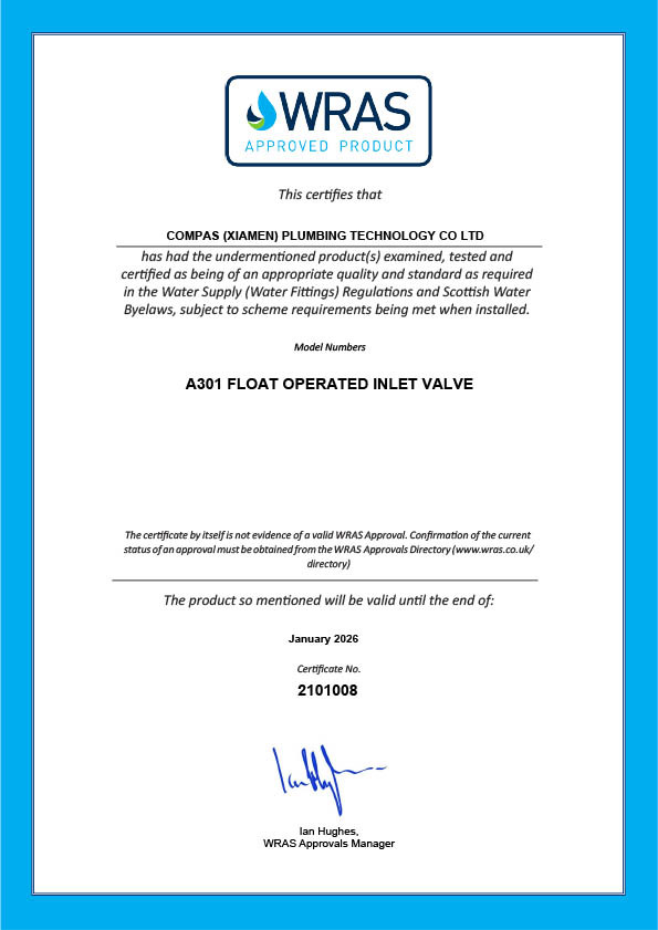 A301 FL OAT OPERATED INL ET VALVE