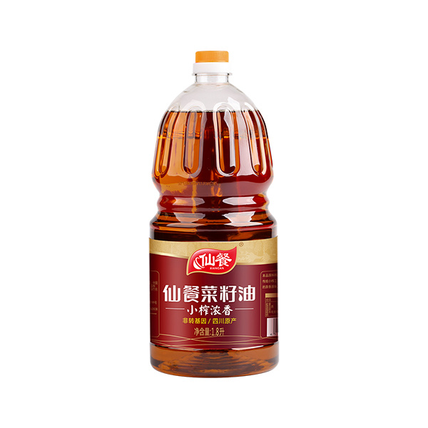 仙餐小榨浓香菜籽油1.8l食用油