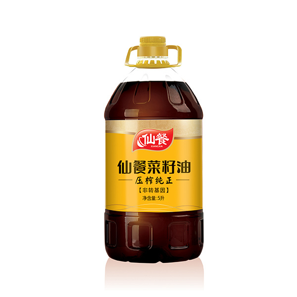 仙餐一级压榨清香菜籽油5L