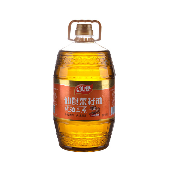 仙餐头道原香菜籽油5L压榨食用油