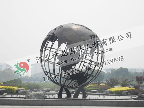 地球仪不锈钢雕塑017