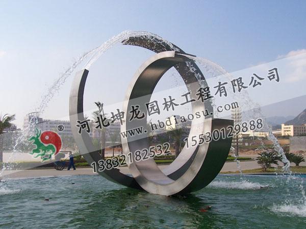广场不锈钢雕塑046
